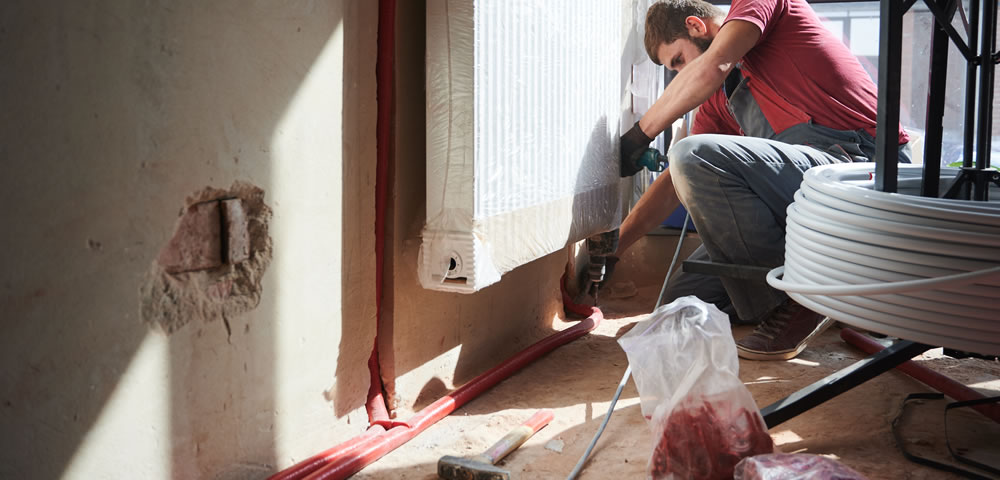 Professionaler Heizungsinstallateur